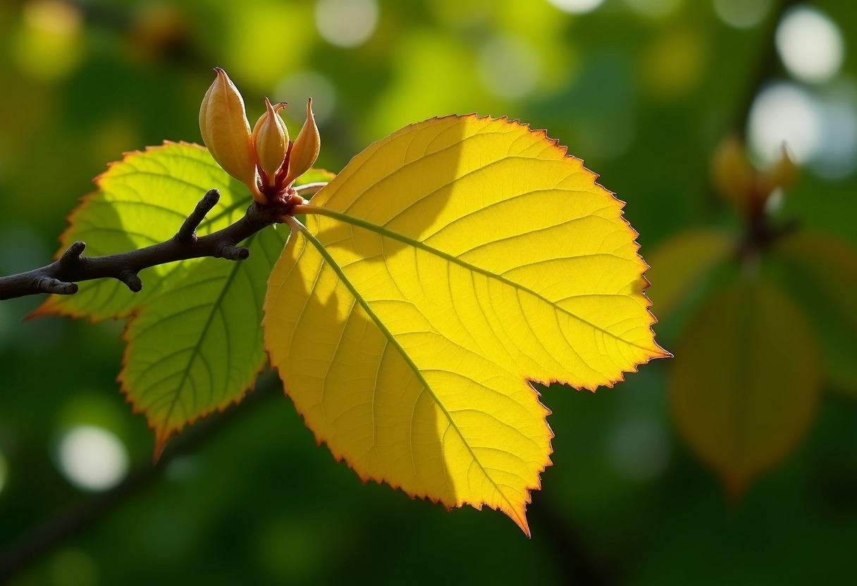 feuille jaune de laurier-rose : détecter les signes de carences nutritionnelles -  feuille jaune